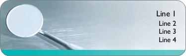 Dental Mirror Return Address Labels