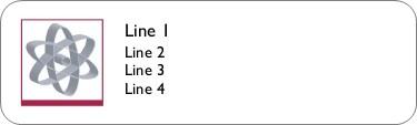 Grey Atom Return Address Labels