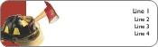 Flame Fighter Return Address Labels