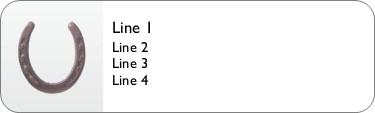 Horseshoe Return Address Labels