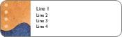 Textured Wave Return Address Labels