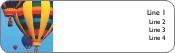 Hot Air Balloons Return Address Labels