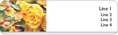 Flower Basket Return Address Labels