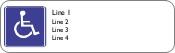 Handicap Sign Return Address Labels