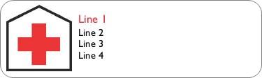 Red Cross Return Address Labels