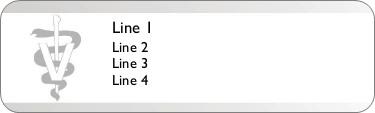 Veterinarian Medical Symbol Return Address Labels
