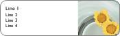 Shimmering Daisies Return Address Labels