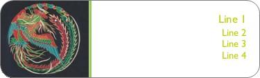 Colourful Bird Return Address Labels