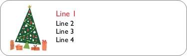 Santa's Surprise Return Address Labels
