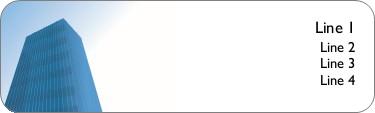 Skyscrapers Return Address Labels
