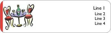 Cabaret Table Return Address Labels