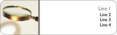 Magnifying Glass Return Address Labels