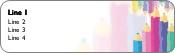 Pastel Pencils Return Address Labels