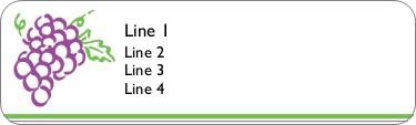 Grape Cluster Return Address Labels