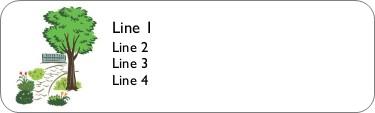 Landscape Pathway Return Address Labels