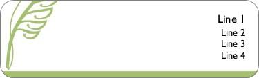 Palm Leaf Return Address Labels