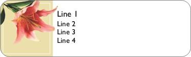 Perfect Perennial Return Address Labels