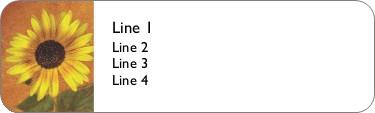 Single Stem Return Address Labels