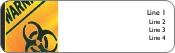 Bio Harzard Sign Return Address Labels