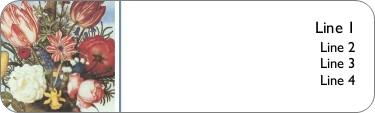 Bouquet on a Ledge Return Address Labels