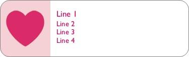 Chain of Hearts Return Address Labels