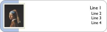 Girl With a Pearl Earring Return Address Labels