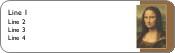 Mona Lisa Return Address Labels
