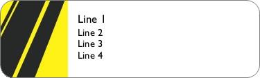 Straight and Narrow Return Address Labels