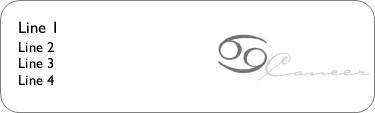 Cancer - Symbol Return Address Labels