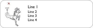 Capricorn Return Address Labels