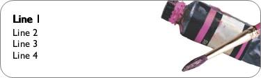 Paint Tube and Brush Return Address Labels