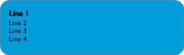 Solid Blue Return Address Labels