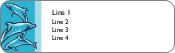 Swimming Dolphins Return Address Labels