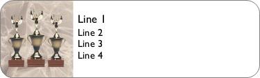 Triple Trophy Return Address Labels