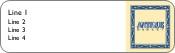Antique Market Return Address Labels