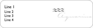 Aquarius - Symbol Return Address Labels