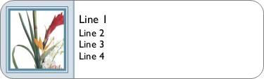 Flower Arrangement Return Address Labels
