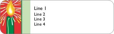 Large Candle Return Address Labels