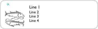 Pisces Return Address Labels