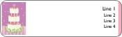 Tiers and Hearts Return Address Labels