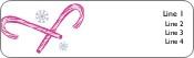 Candy Canes Return Address Labels