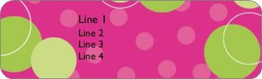 Bubbly Return Address Labels