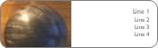 Close-up of a Bowling Ball Return Address Labels