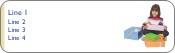 Girl Opening Gifts Return Address Labels