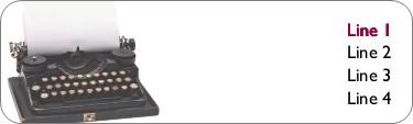 Manual Typewriter Return Address Labels