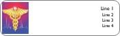 Medical Symbol with Vital Sign Return Address Labels
