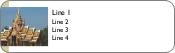 Oriental Temple Return Address Labels