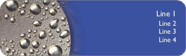 Wet Metallic Return Address Labels