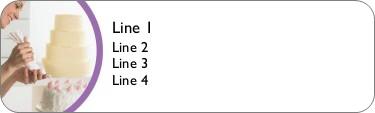 A Cake Decorator Return Address Labels