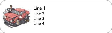 Disabled Car Return Address Labels